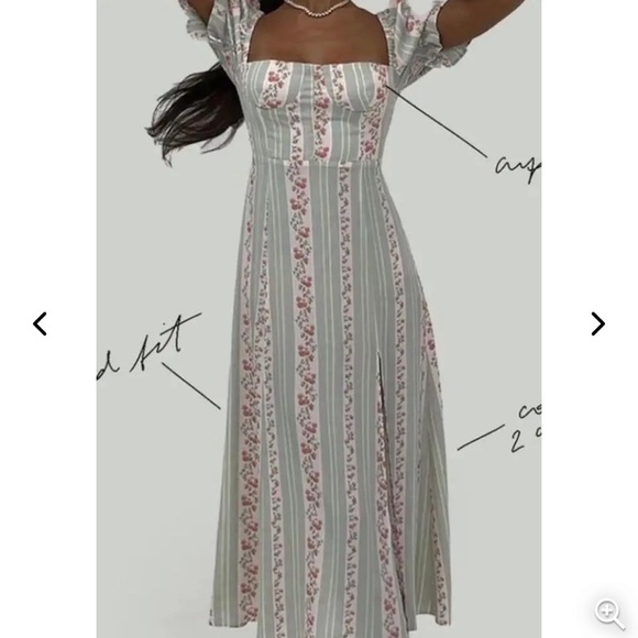 We Wore What Rosewood Midi Dress Size 14 NWT - Picture 4 of 12